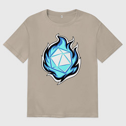 Женская футболка оверсайз DnD, Doungeon and Dragons, d20