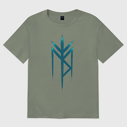 Женская футболка оверсайз Руны