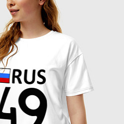 Футболка оверсайз женская RUS 49, цвет: белый — фото 2