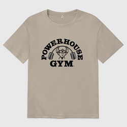 Футболка оверсайз женская GYM, цвет: миндальный
