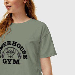 Футболка оверсайз женская GYM, цвет: авокадо — фото 2