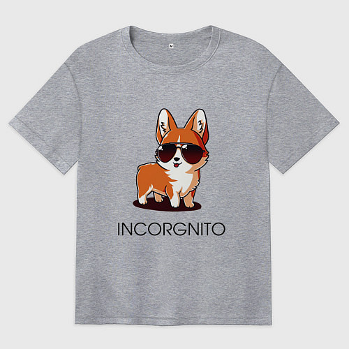 Женская футболка оверсайз ИНКОРГНИТО / Меланж – фото 1