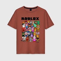 Женская футболка оверсайз ROBLOX PIGGY