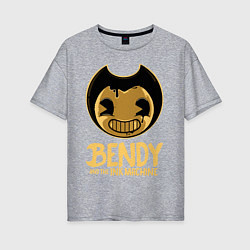 Футболка оверсайз женская Bendy And The Ink Machine, цвет: меланж