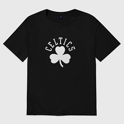 Футболка оверсайз женская Бостон Селтикс, цвет: черный