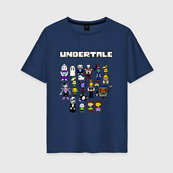 Женская футболка оверсайз UNDERTALE