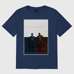 Футболка оверсайз женская Охотники за разумом, цвет: тёмно-синий