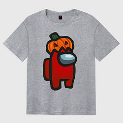 Женская футболка оверсайз HALLOWEEN IS AMONG US