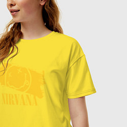 Футболка оверсайз женская Nirvana, цвет: желтый — фото 2