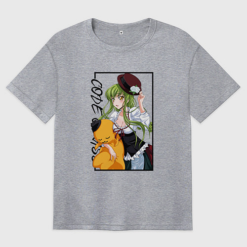 Женская футболка оверсайз C C Код Гиас / Меланж – фото 1