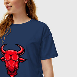 Футболка оверсайз женская Red Bull, цвет: тёмно-синий — фото 2