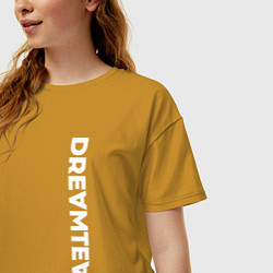 Футболка оверсайз женская DreamTeam, цвет: горчичный — фото 2