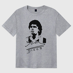 Женская футболка оверсайз Diego Maradona