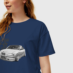 Футболка оверсайз женская BMW E36, цвет: тёмно-синий — фото 2