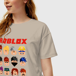 Футболка оверсайз женская ROBLOX, цвет: миндальный — фото 2