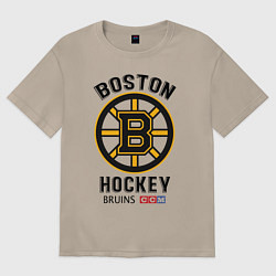 Футболка оверсайз женская BOSTON BRUINS NHL, цвет: миндальный
