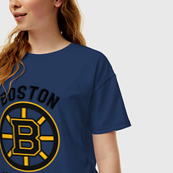 Футболка оверсайз женская BOSTON BRUINS NHL, цвет: тёмно-синий — фото 2