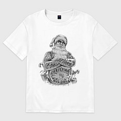 Женская футболка оверсайз Плохой Санта