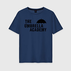 Футболка оверсайз женская Umbrella academy, цвет: тёмно-синий