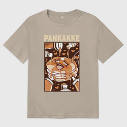 Футболка оверсайз женская Pankakke, цвет: миндальный