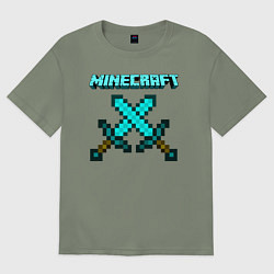 Футболка оверсайз женская Minecraft, цвет: авокадо