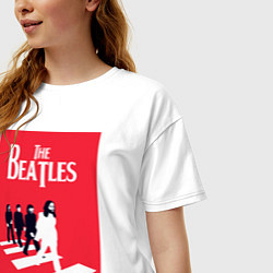 Футболка оверсайз женская The Beatles, цвет: белый — фото 2