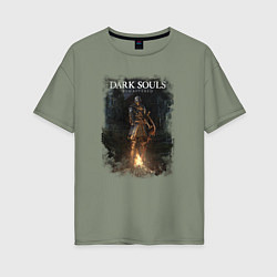 Футболка оверсайз женская Dark Souls Remastered, цвет: авокадо