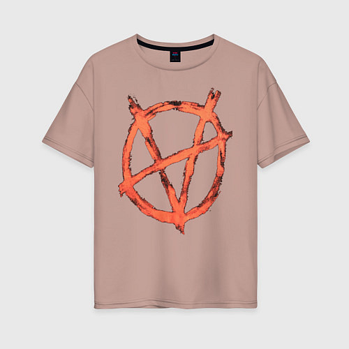 Женская футболка оверсайз VETEMENTS 20 / Пыльно-розовый – фото 1