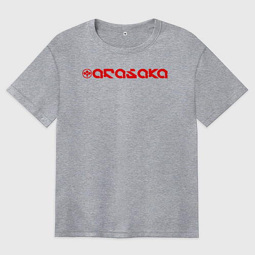 Женская футболка оверсайз ARASAKA / Меланж – фото 1