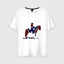 Женская футболка оверсайз Конфедерация Америки