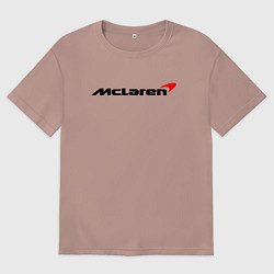 Футболка оверсайз женская Формула 1 Макларен, цвет: пыльно-розовый
