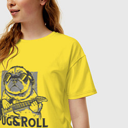 Футболка оверсайз женская Pug & Roll, цвет: желтый — фото 2