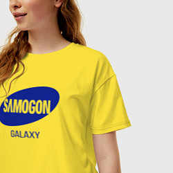 Футболка оверсайз женская Samogon galaxy, цвет: желтый — фото 2