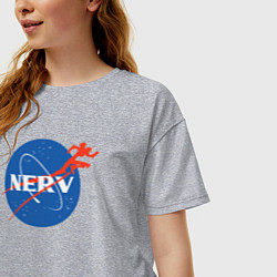 Футболка оверсайз женская Nerv, цвет: меланж — фото 2