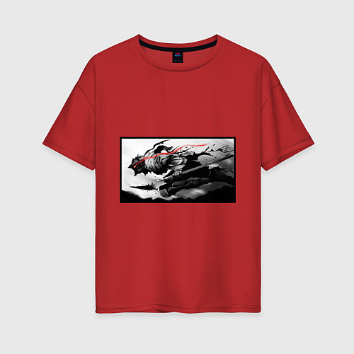 Женская футболка оверсайз Убийца Гоблинов / Красный – фото 1
