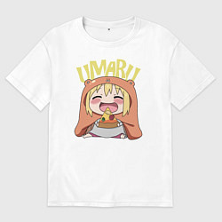 Футболка оверсайз женская Умару Двуличная сестрёнка, цвет: белый