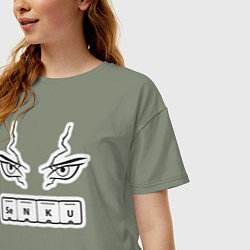 Футболка оверсайз женская Сенку Доктор Стоун Химия, цвет: авокадо — фото 2