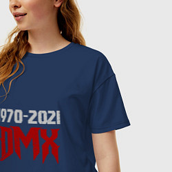 Футболка оверсайз женская DMX Life, цвет: тёмно-синий — фото 2