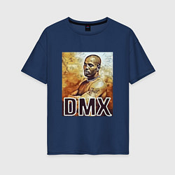 Женская футболка оверсайз DMX on Fire