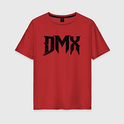 Футболка оверсайз женская DMX Logo Z, цвет: красный