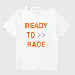 Женская футболка оверсайз KTM READY TO RACE спина Z