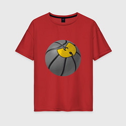 Футболка оверсайз женская Wu-Tang Basketball, цвет: красный