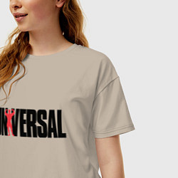 Футболка оверсайз женская ANIMAL UNIVERSAL ЭНИМАЛ, цвет: миндальный — фото 2