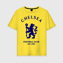 Футболка оверсайз женская Chelsea Est. 1905, цвет: желтый