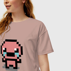 Футболка оверсайз женская Pixel isaac, цвет: пыльно-розовый — фото 2