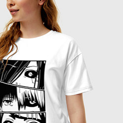Футболка оверсайз женская Токийский Гуль, цвет: белый — фото 2