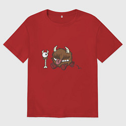 Футболка оверсайз женская Честер dont starve, цвет: красный