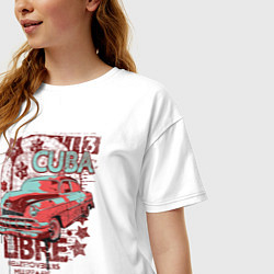 Футболка оверсайз женская Cuba Libre, цвет: белый — фото 2