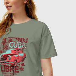 Футболка оверсайз женская Cuba Libre, цвет: авокадо — фото 2