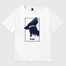 Футболка оверсайз женская Love Death And Robots Доброй охоты, цвет: белый